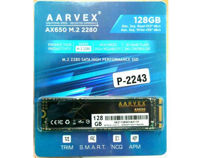 AARVEX SSD 128GB M.2 (AX650)